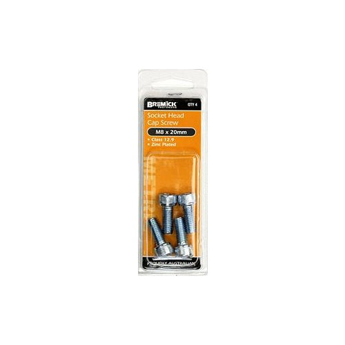 Screw Socket Head Cap Zinc Plated M8x20 Sp4 Bremick