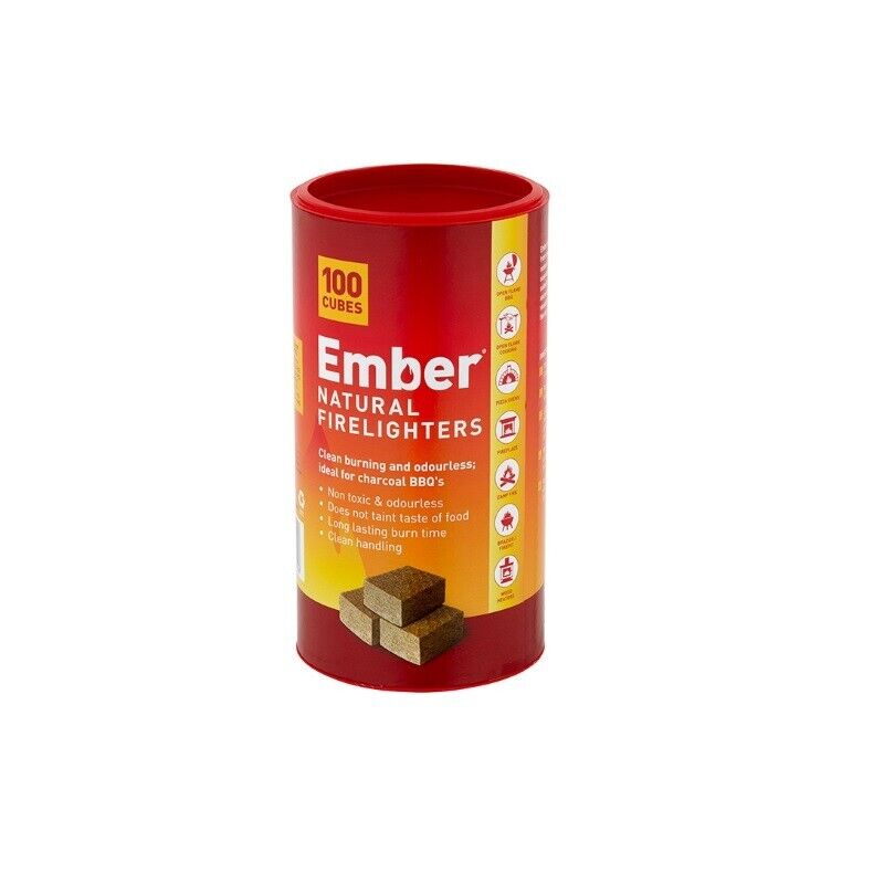 Ember Wooden Firelighters Tube 100PK