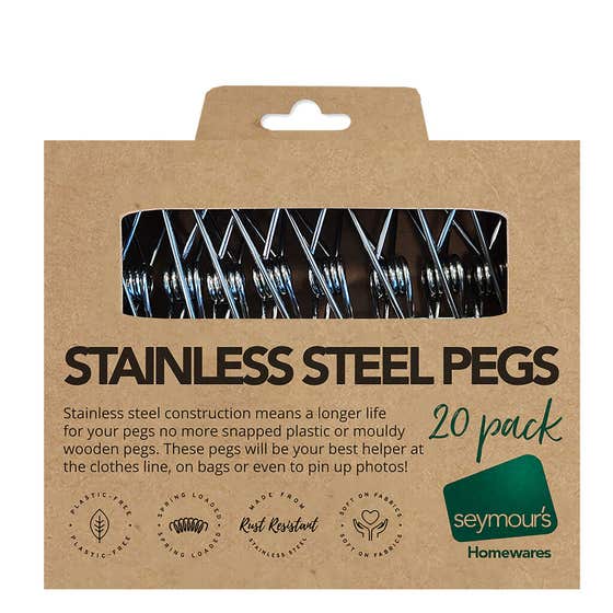 Pegs Stainless Steel 20pk Seymours