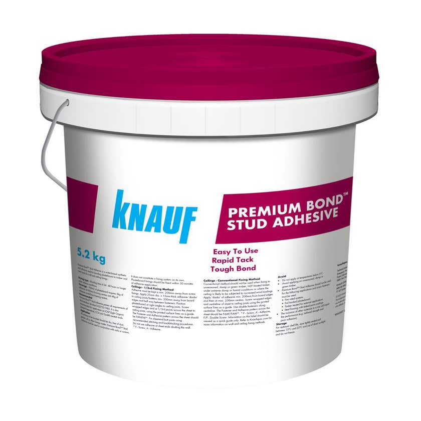 Adhesive Stud Premium Bond 5.2kg Tub Knauf