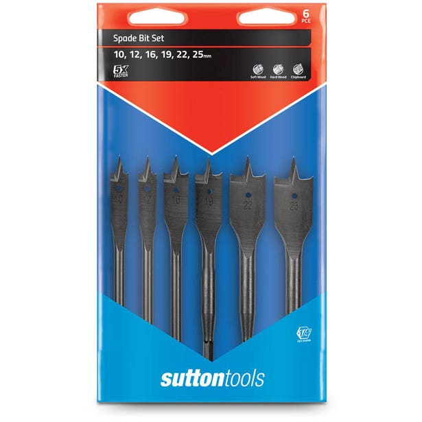 Bit Drill Spade 6Pce Sutton