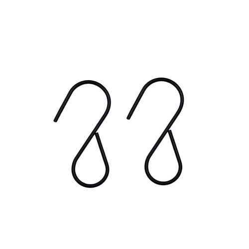 Hook S Black 8cm Set 2