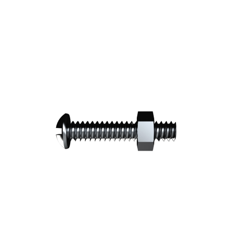 Bolt & Nut Round Head Phillips Drive ZP M3x25 Sp25 Bremick