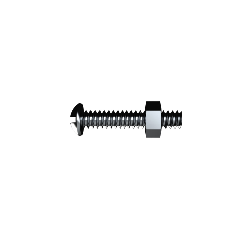 Bolt & Nut Round Head Phillips Drive ZP M6x25 Sp10 Bremick