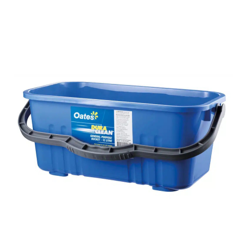 Bucket Plastic Rectangular Extra Wide 12L Oates