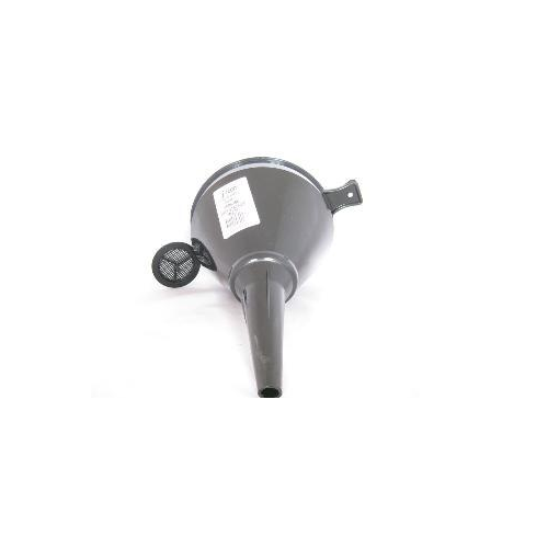 Funnel Black Plastic W/strainer 17cm