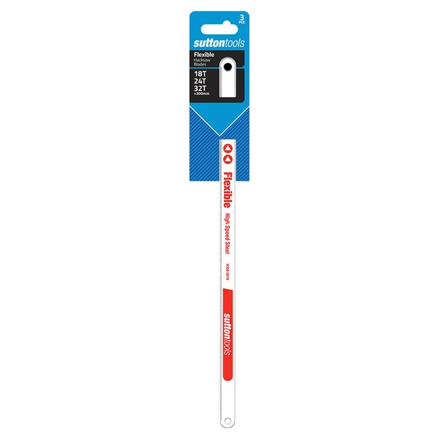 Blade Hacksaw 18/24/32T Flexible HSS 3Pk