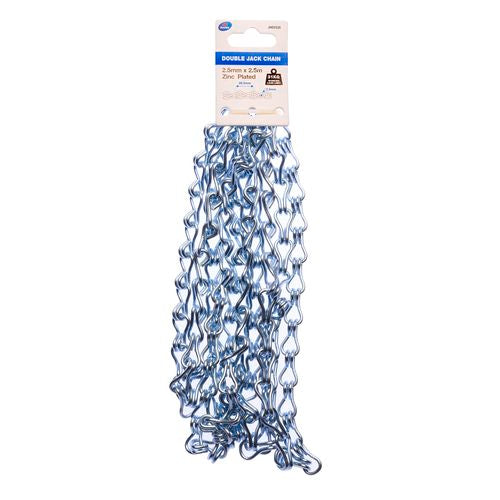 Chain Dbl Jack ZP 2.5mmx2.5m