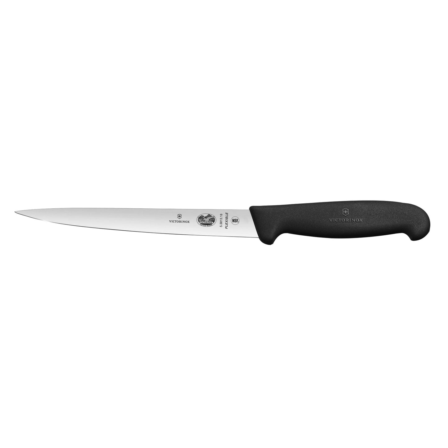 Victorinox Fibrox Filleting Knife 18cm Flexible – Black