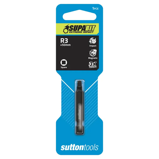 Bit Screwdriver Square Recess 3x50mm Sutton