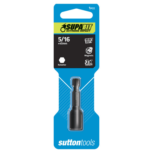 Bit Screwdriver Nutsetter Magnetic 5/16x45mm Sutton