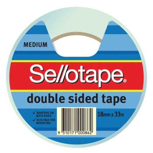 Sellotape 404 Double Sided Tape 18mm x 33m