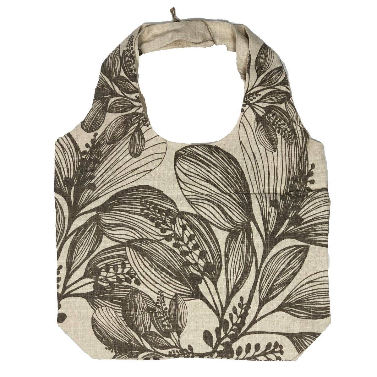 Slub Cotton Shopper Bag: Reverse Charcoal