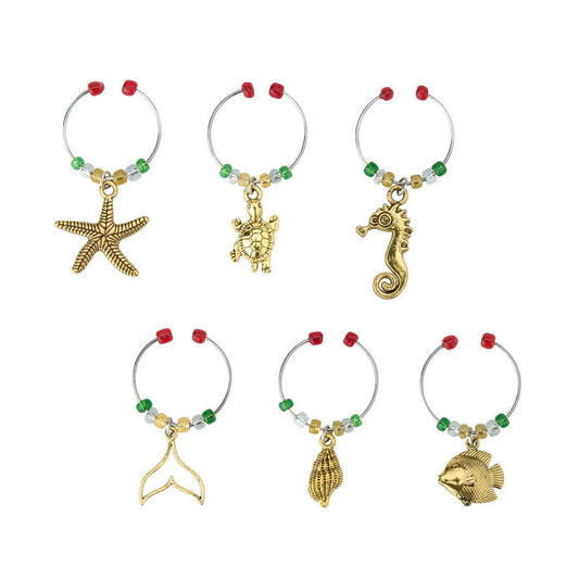Avanti Sealife Wine Charms – Set of 6